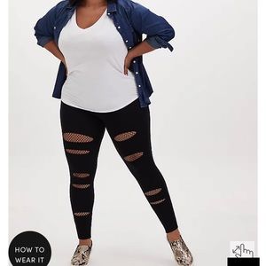Torrid fishnet leggings